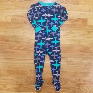 Carter's Just One You Baby Boy Airplane Zip Footie